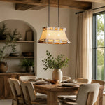 Charger l'image dans la visionneuse de la galerie, Fabric pendant lamp in hospitality dining space