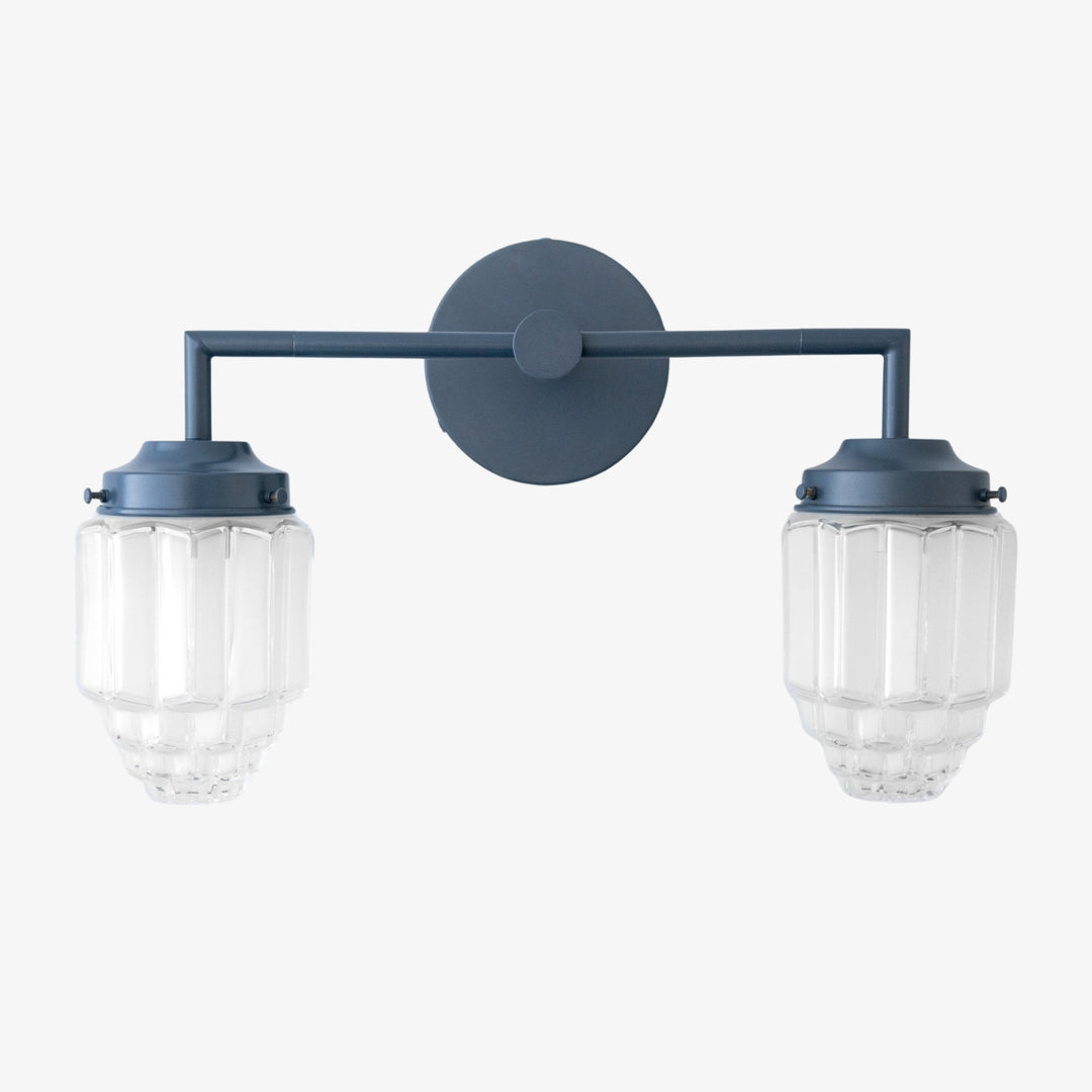 Tierlux Vertically Layered Colored Glass Wall Light for Living Room & Hallway