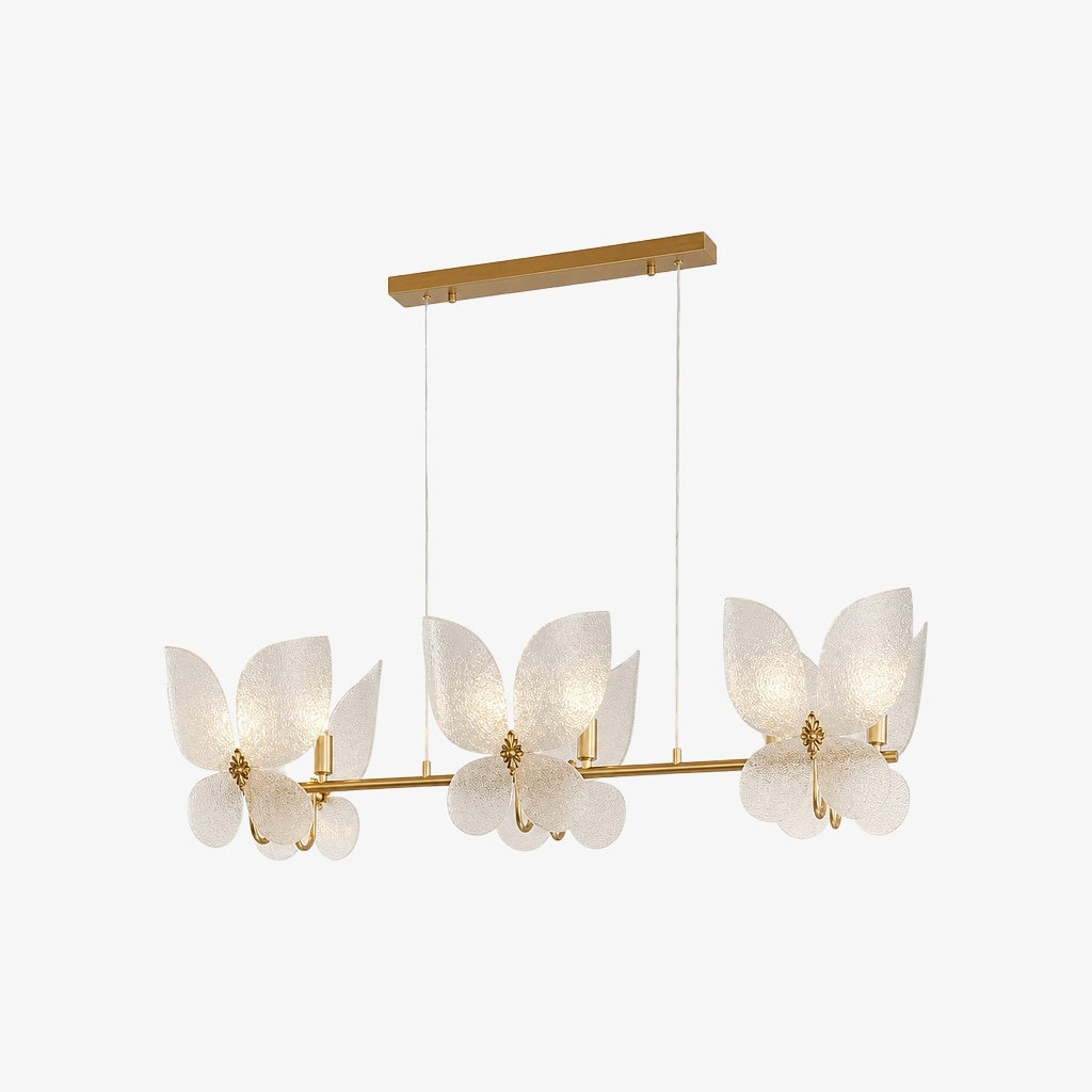 Lucenda Artistic Butterfly Chandelier - French Retro Statement Chandelier for Kitchen Island