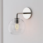 Load image into Gallery viewer, Selvion Artistic Globe Sconce Light - Handcrafted Glass Sculptural Wall Fixture
