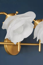Afbeelding laden in galerijweergave, Revalis glazen bloem kaptafel wandlamp – moderne bloemige wandlamp
