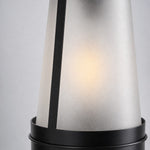 Cargar imagen en el visor de la Galería, Visible construction detail of the vintage black outdoor wall lantern 1