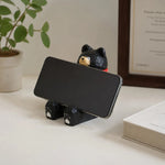 Bild in die Galerieansicht laden, Wooden animal phone stand scene view