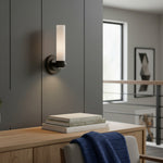 Load image into Gallery viewer, Roven Modern Wall Sconce Inspired with Glass Cylinder Shade - Versatile Accent For Living Room