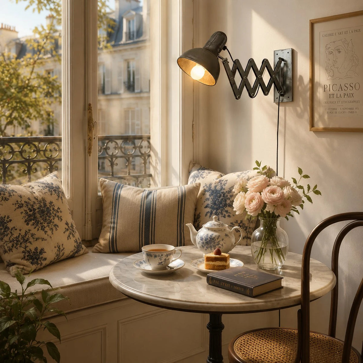 cafe reading corner scene