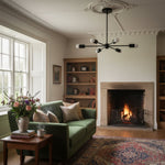 Load image into Gallery viewer, Mobilux Line Mid Century Modern Chandelier - 6 Heads Hanging Ceiling Light
