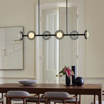 Load image into Gallery viewer, Elorina 6-Light Linear Chandelier - Modern Metal Light Fixture - Dining Room Lighting
