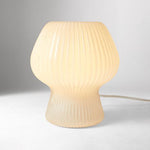 Load image into Gallery viewer, Novarise Ribbed Glass Table Lamp – Textured Glass Accent Lighting
