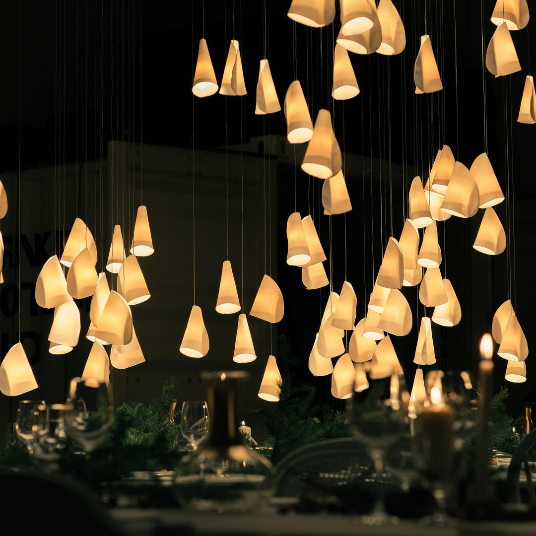 Lampada a sospensione scandinava Boki in porcellana