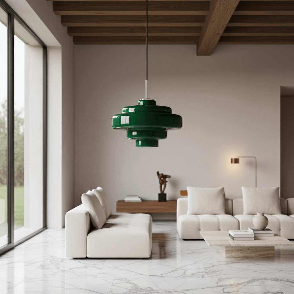 Koloro Millie Glass Pendant Light - Retro Style with Modern Elegance