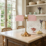 Load image into Gallery viewer, Aurebron Fluted Glass Table Lamp - Modern Decorative Metal Base Table Lamp for Living Room