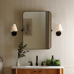 Load image into Gallery viewer, Fibura Sleek Metal Linen Shade Wall Light - Wall-Mounted Art
