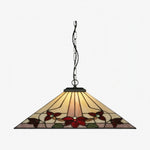 Cargar imagen en el visor de la galería, Lámpara Colgante con Patrón Clásico TF Camillo – Lámpara de Vidrio Teñido para Dormitorio o Pasillo