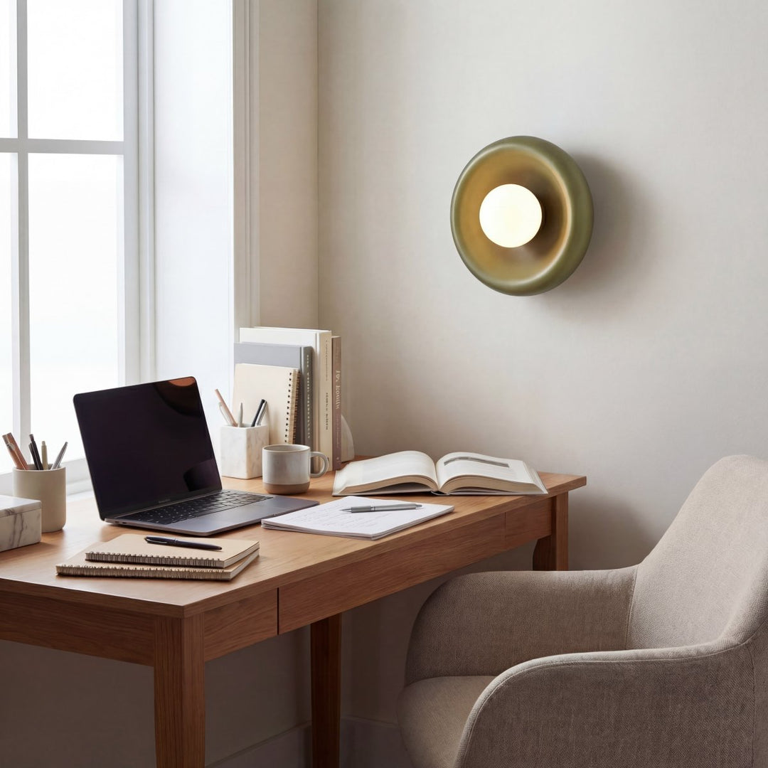 Zerune Colorful Art Donut Wall Light - Modern Artistic Lighting for Hallway