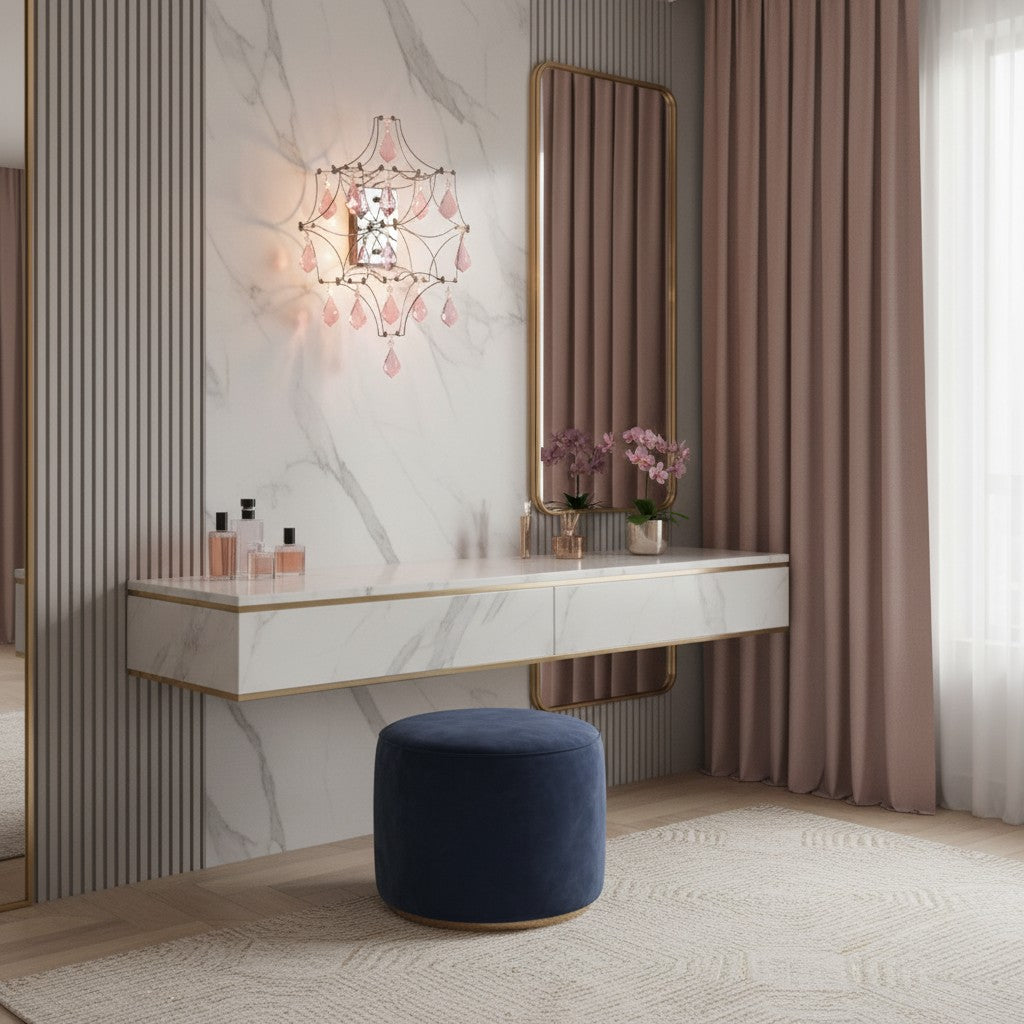 Crynora Kristallen Waterval Wandkandelaar - Sprankelend Vuurvlieg Effect LED Licht voor Slaapkamer of Woonkamer