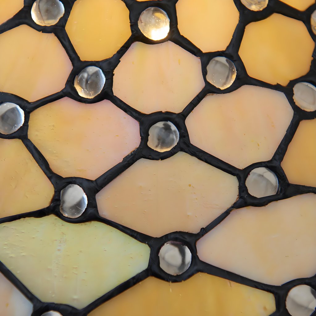 TF Pearl glas-in-lood tafellamp - Sfeerverlichting voor slaapkamer en woonkamer