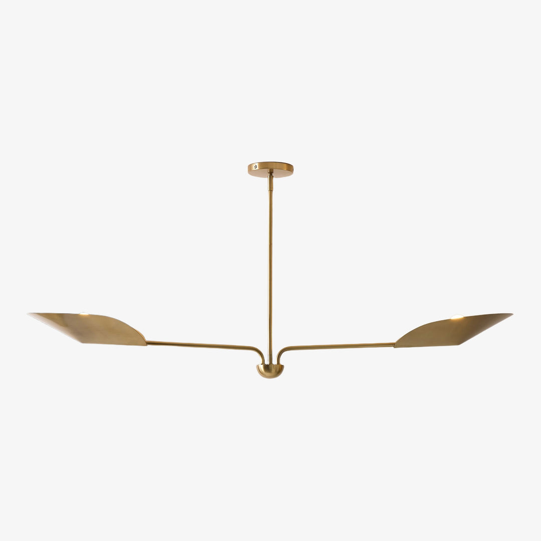 Lutal bronzen kroonluchter - modern ontwerp met monochromatische afwerking