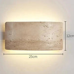 Cargar imagen en el visor de la Galería, Luz de Pared Exterior Moderna de Travertino IP65 Impermeable