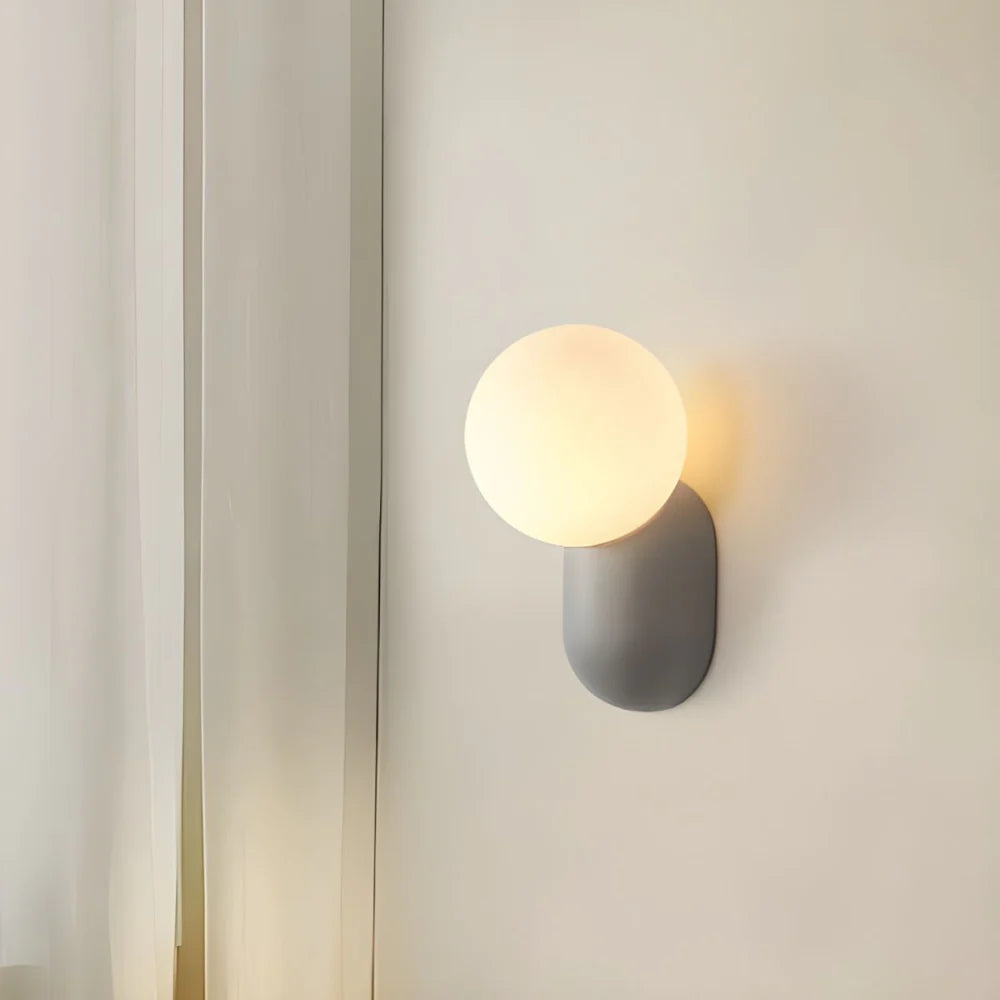 Luz de Pared de Orbe de Vidrio Nórdico Luma