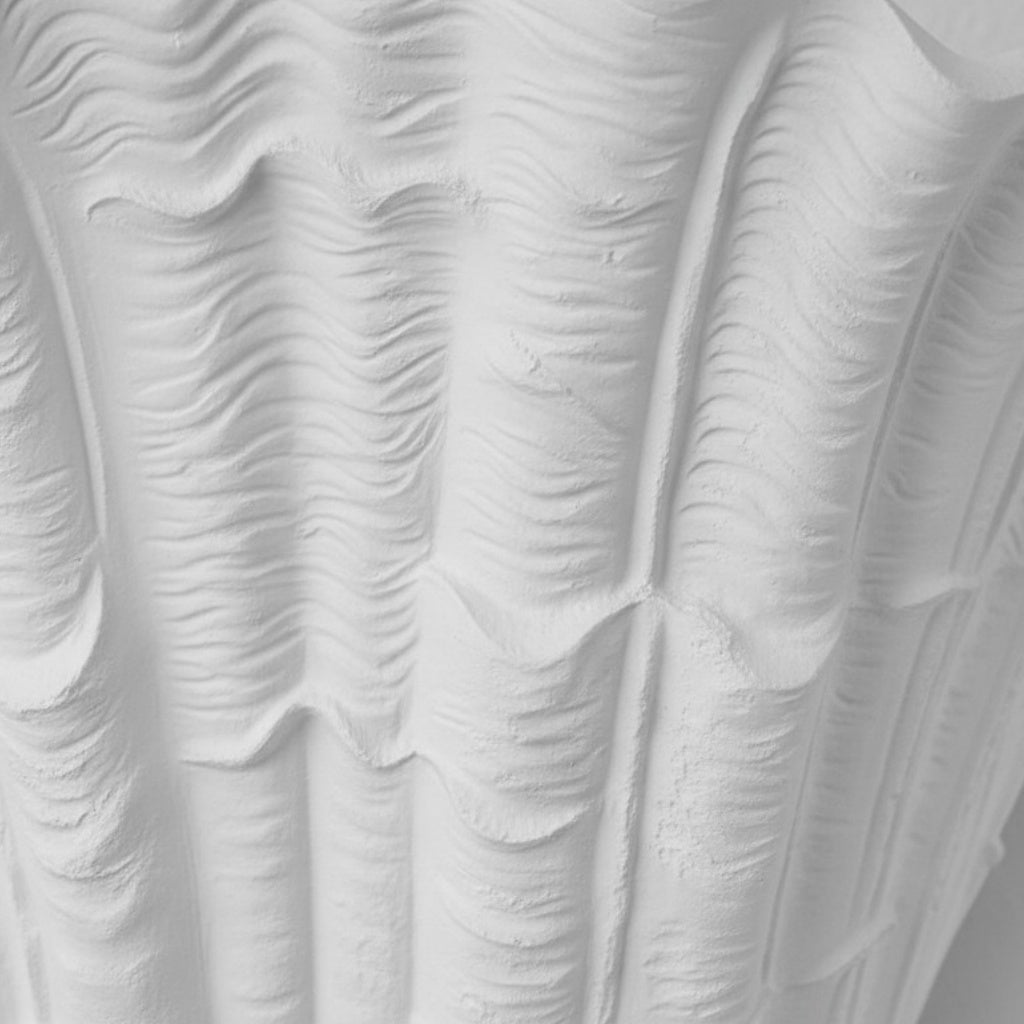Seavira Organic Seashell Texture Wall Light - Modern Plaster Sconce for Living Room and Entryway