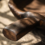 Afbeelding laden in galerijweergave, Short solid wood handle detail