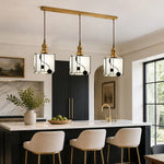 Charger l'image dans la visionneuse de la galerie, Triple cube pendants above a kitchen island