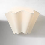 Load image into Gallery viewer, Oslan Modern Plug-In Sconce - Scalloped Ivory Linen Shade Wall Lamp
