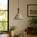 Load image into Gallery viewer, Wabi-Sabi Fabric Pendant Light