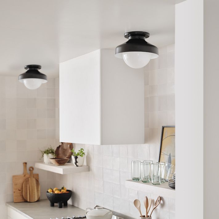 Hanton Modern Flush Mount Ceiling Light - Metal Minimalist Fixture