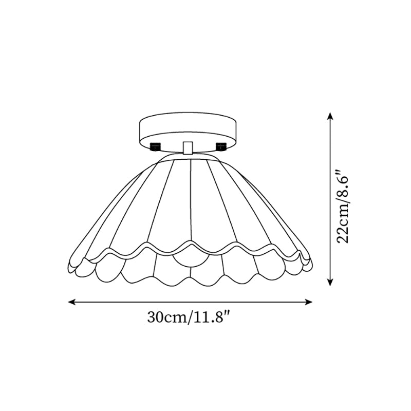 Lampada da soffitto Leira Skirt