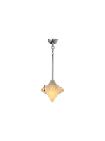 Load image into Gallery viewer, Art Deco Astris Elara Star Pendant Light – Frosted Glass Pendant with Geometric Style
