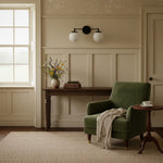 Load image into Gallery viewer, Glorica Glass Wall Sconce - Modern Vintage Vanity Light Fixture
