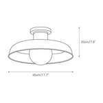 Load image into Gallery viewer, Cadence Semi Flush Ceiling Lamp