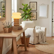 Auralume Modern Accent Table Lamp – Elegant Design Light for Reading Desk or Lounge Area