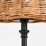 Bild in die Galerieansicht laden, Rattan shade and iron holder connection detail