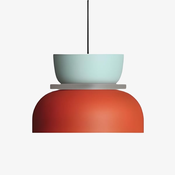 Acrybowlia Rzeźbiarska Akrylowa Lampa Wisząca z Kolorową Warstwową Formą Miski do Oświetlenia Wyspowego N35