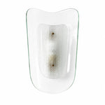 Afbeelding laden in galerijweergave, Clear glass wall sconce on a white background