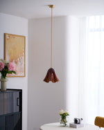 Load image into Gallery viewer, Bellina Artistic Glass Pendant Light - Modern Bloom Inspired Hanging Ceiling Lamp

