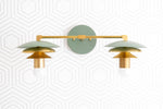 Load image into Gallery viewer, Artivo Layered Brass Vanity Light - Modern Sleek Style Home Bath Accent
