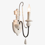 Carica l'immagine nella visualizzazione Galleria, Retro White one-light wall sconce
