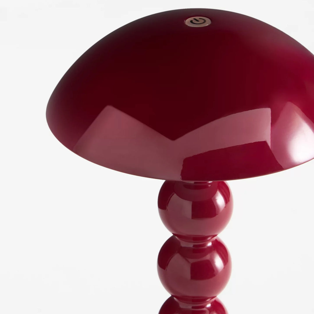 Lampe de table LED Modo – Base empilée en forme d'orbe Abat-jour en forme de champignon Parfaite pour le salon ou la chambre