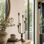 Bild in die Galerieansicht laden, candle holder beside greenery and a mirror