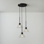 Load image into Gallery viewer, Conica 3-Light Cone Chandelier - Sculptural Glass Pendant Lighting Modern Style
