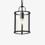 Cargar imagen en el visor de la Galería, Aveline Clear Glass Metal Pendant Lamp