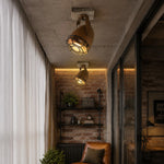 Cargar imagen en el visor de la Galería, Rust ceiling spotlights in a loft style living corner