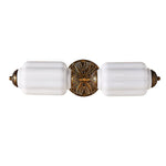 Load image into Gallery viewer, Eloise Brass Wall Sconce – Elegant Milk Glass Vintage Lighting
