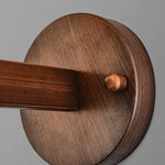 Cargar imagen en el visor de la Galería, Close-up of aged bronze round backplate and wall arm