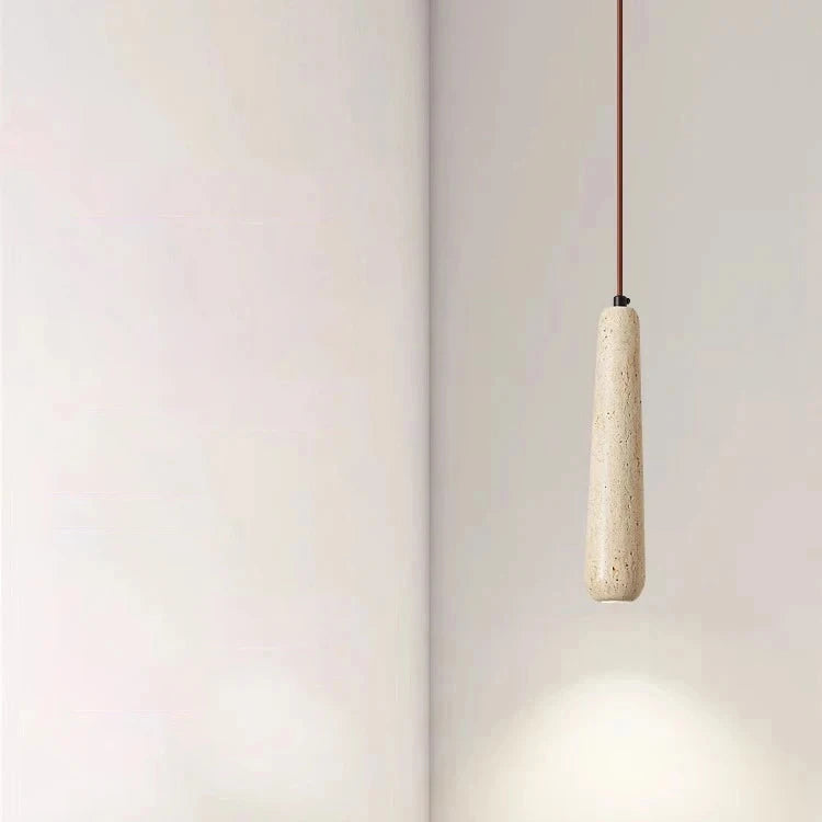 Travertine Tube Pendant Light
