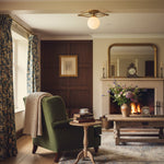 Load image into Gallery viewer, Glorica Glass Geometric Brass Pendant Light - Hand-Blown Globe Design
