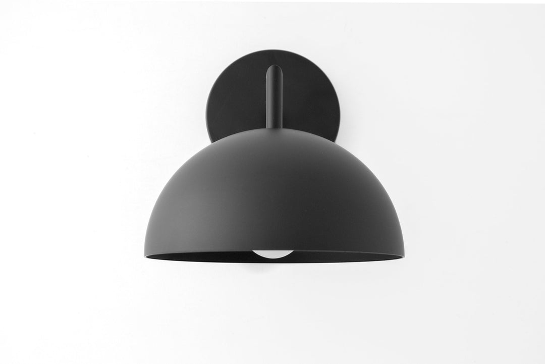 Metio Dome Wall Sconce – Contemporary Dome Shade Light for Hallway